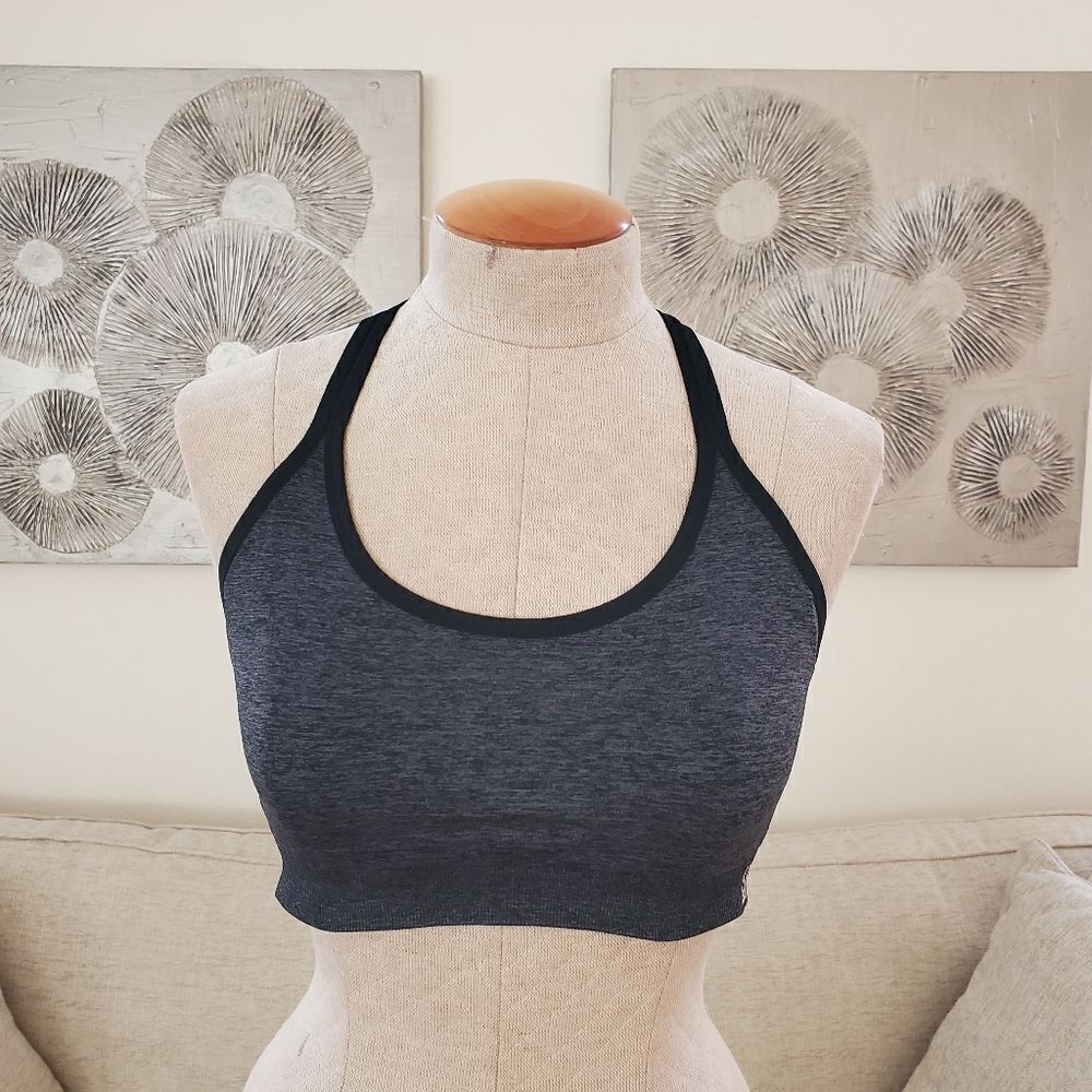 Kenneth Cole Reaction Heather Gray Sports Bra XL